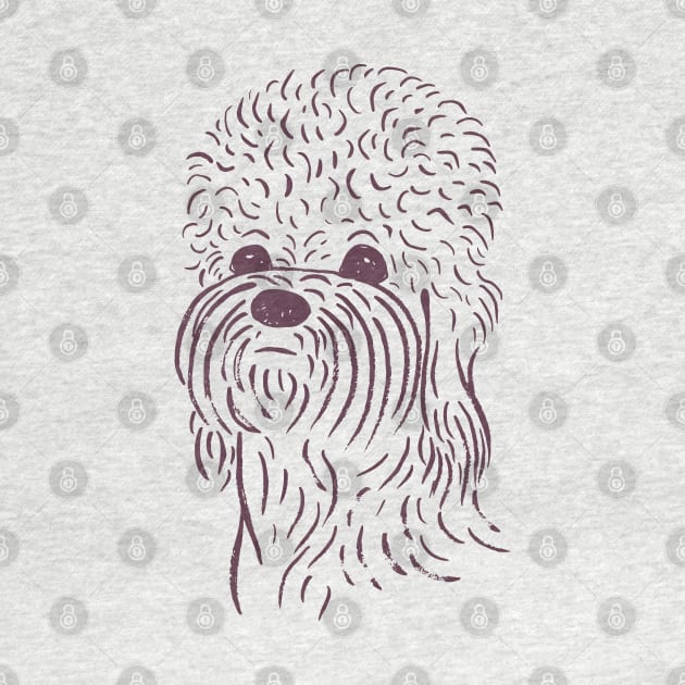 Dandie Dinmont Terrier (Pink and Purple) by illucalliart